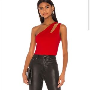 BRAND NEW Susana Monaco One Shoulder Cutout Top